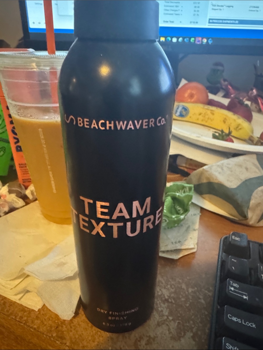 Beachwaver Co. Team Texture Dry Finishing Hairspray — Black